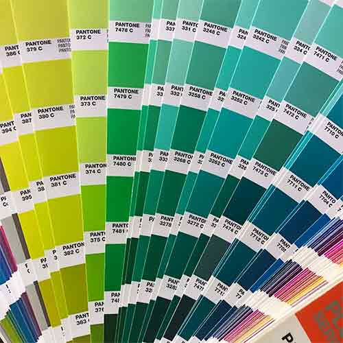selecting the right colours are key for print ready design